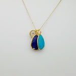 LAPIZ TURQUOISE TRIO GOLD NECKLACE SONIA TONKIN