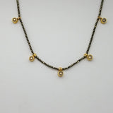 PYRITE MOONSTONE GOLD SUN CHOKER SONIA TONKIN