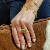 BERYL GOLD LINKS BRACELET