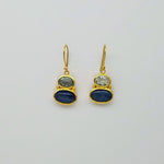 KYANITE AQUAMARINE GOLD EARRINGS SONIA TONKIN