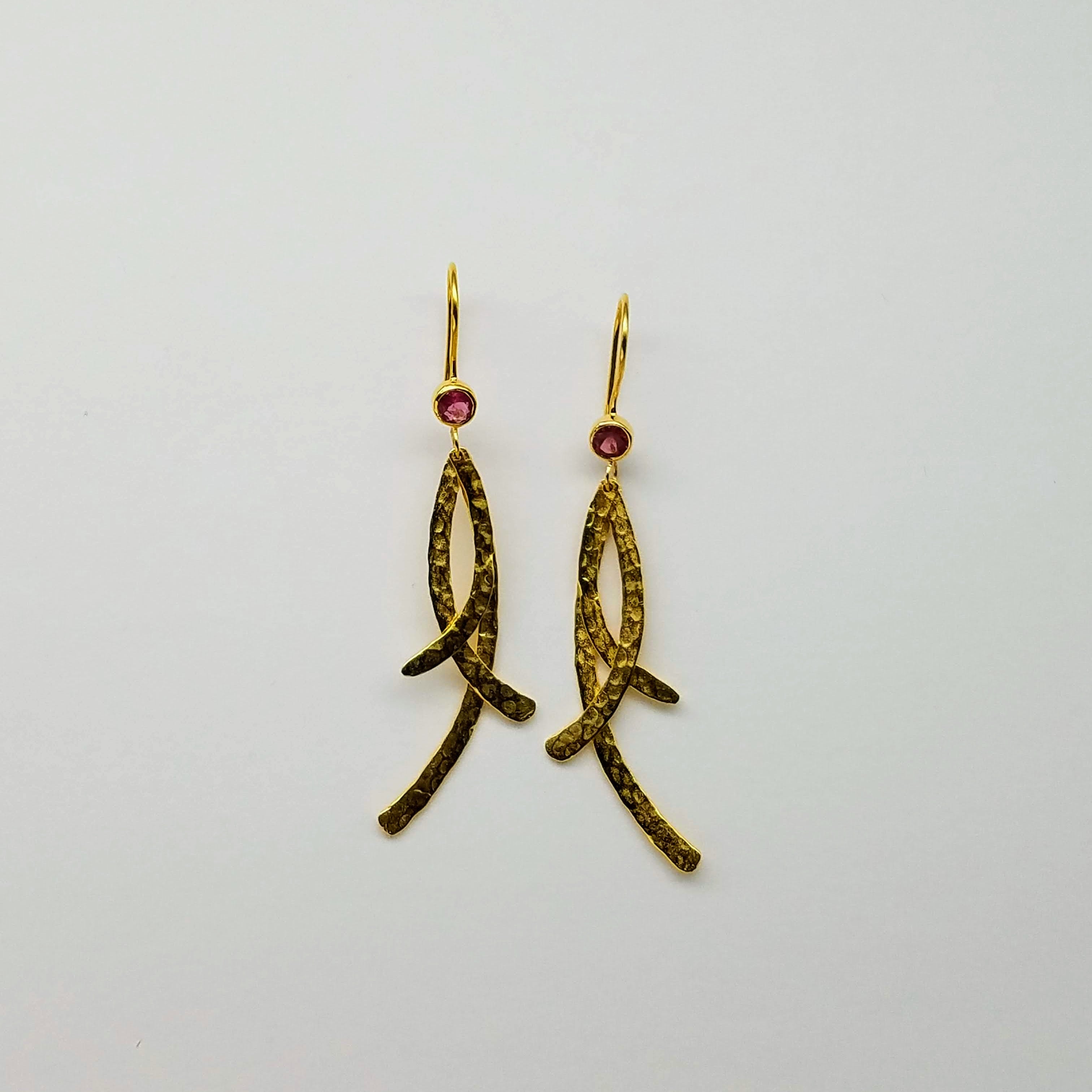 TOURMALINE GOLD EARRINGS SONIA TONKIN