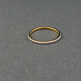 MICRO PAVE DIAMONDS GOLD RING