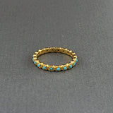 TURQUOISE 14KT GOLD RING