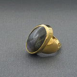 LABRADORITE 18KT GOLD RING