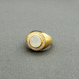 AQUAMARINE DIAMONDS 18KT RING