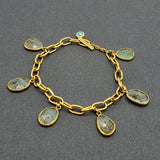BERYL GOLD LINKS BRACELET