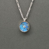 SILVER SUN LABRADORITE NECKLACE