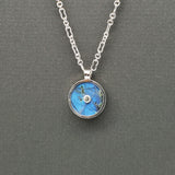 SILVER SUN LABRADORITE NECKLACE