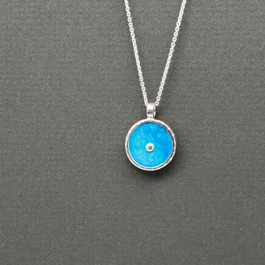 SILVER SUN TURQUOISE NECKLACE