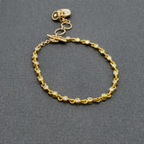 DIAMOND SHAPPHIRE GOLD BRACELET