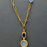 SUN MOONSTONE GOLD NECKLACE