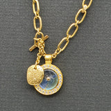 LINKS CHAIN MOONSTONE NECKLACE