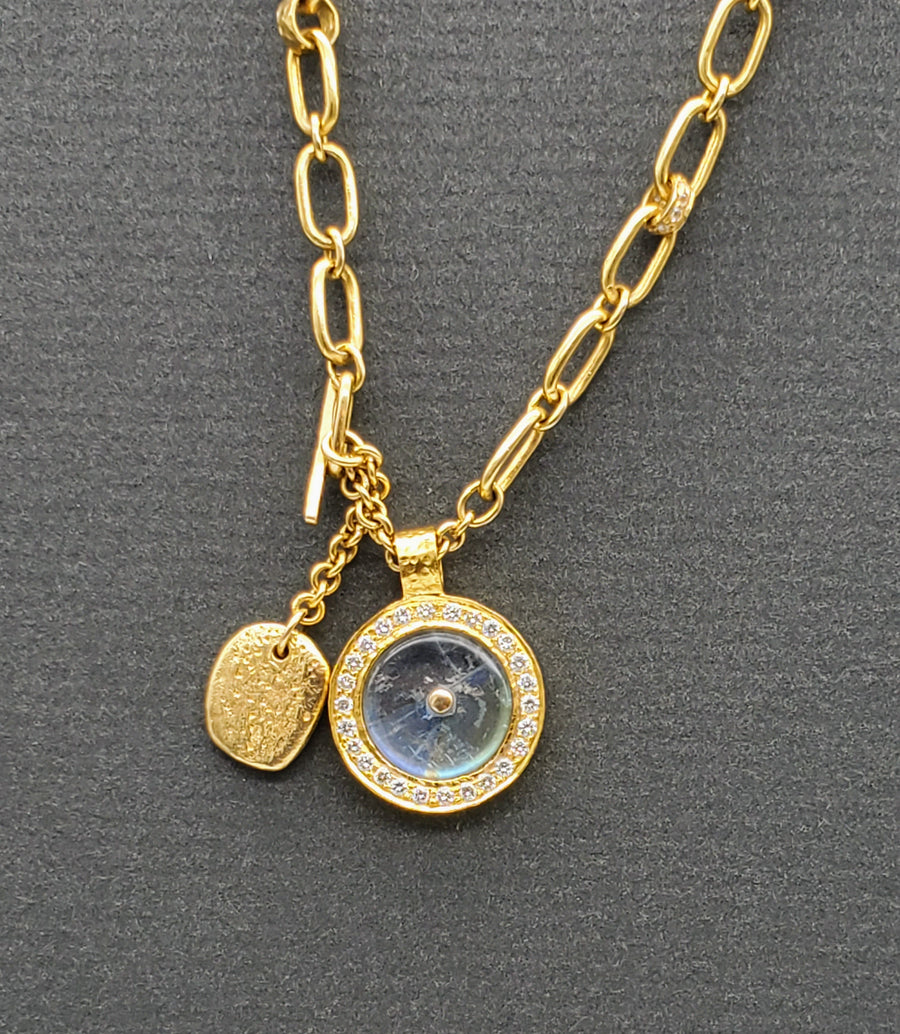 LINKS CHAIN MOONSTONE NECKLACE
