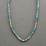 BLUE DIAMONDS CHOKER GOLD NECKLACE