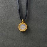 SUN CHOKER MOONSTONE NECKLACE