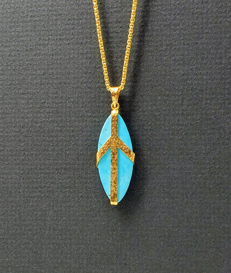 TURQUOISE GOLD NECKLACE
