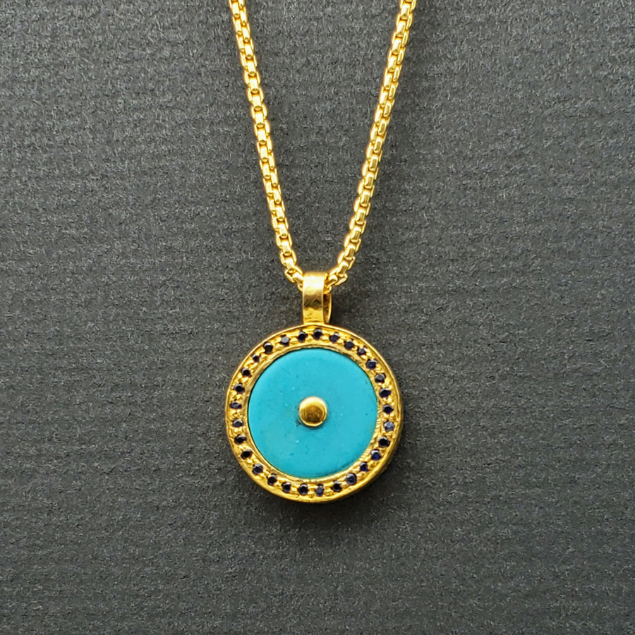 DOUBLE SIDED SUN NECKLACE