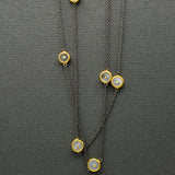 MOONSTONE MIXED METALS NECKLACE
