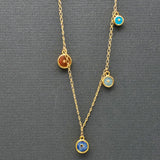 MULTI STONE SUN NECKLACE