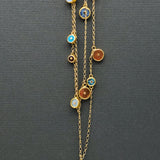 MULTI STONE SUN NECKLACE