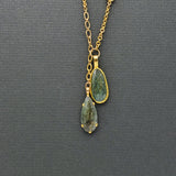 DOUBLE BERYL GOLD NECKLACE