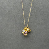 Mix Gems Gold Necklace