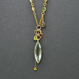 PERIDOT AND GEMS GOLD NECKLACE