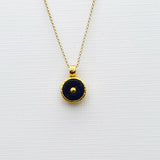 LAPIS SUN GOLD NECKLACE