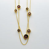 TOURMALINE GOLD SUN NECKLACE