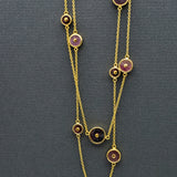 TOURMALINE GOLD SUN NECKLACE