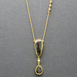 RUTILIATED BERYL GOLD NECKLACE