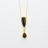 RUTILIATED BERYL GOLD NECKLACE