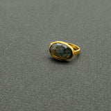 LABRADORITE GOLD RING