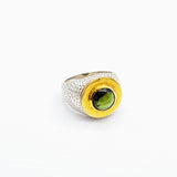 GREEN TOURMALINE GOLD RING