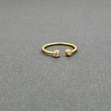OPEN BAND DIAMOND RING