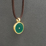 GREEN ONYX SUN PENDANT