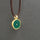 Leather with Gold Bead Slider