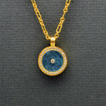 Aquamarine Sun 14kt Gold Pave Diamonds Sonia Tonkin