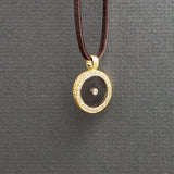 SMOKEY TOPAZ WITH DIAMONDS SUN PENDANT