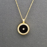 SMOKEY TOPAZ WITH DIAMONDS SUN PENDANT
