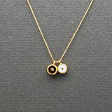 DUO SUN PENDANT NECKLACE