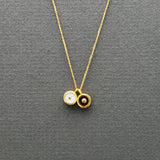 DUO SUN PENDANT NECKLACE