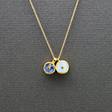 DUO SUN PENDANT NECKLACE