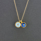 DUO SUN PENDANT NECKLACE