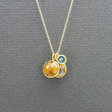 TRIO SUN PENDANT NECKLACE