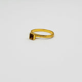 CITRINE TEXTURED RING