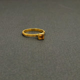 CITRINE TEXTURED RING
