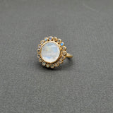 MOONSTONE LABRADORITE RING