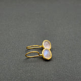 RAINBOW MOONSTONE GOLD EARRINGS