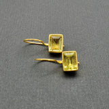 LEMON CITRINE GOLD EARRINGS